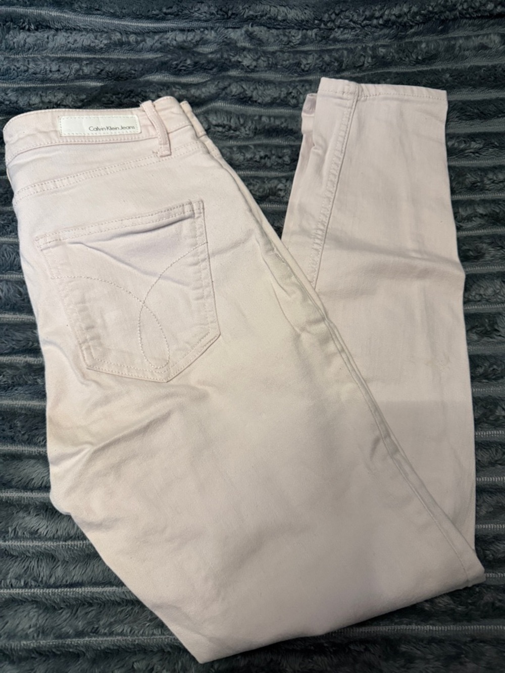 Calvin Klein Jeans Pale Pink Skinny Jeans